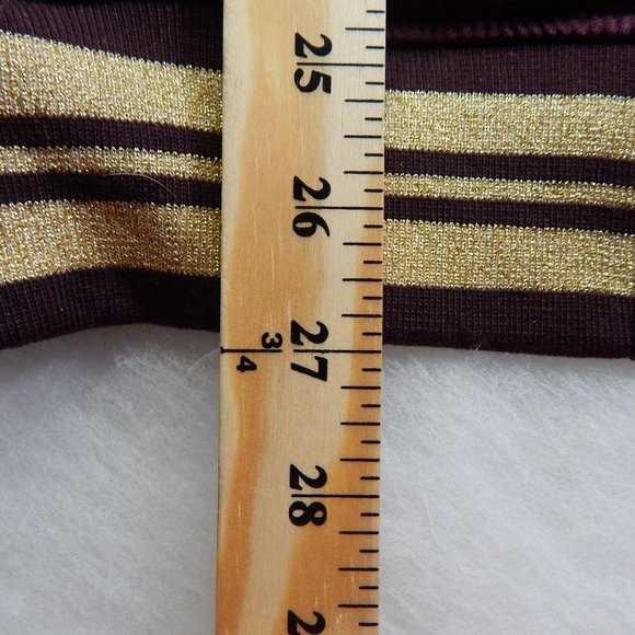 Pacsun Reversible Bomber Jacket Womens Purple And Gold Size M - Picture 9 of 10